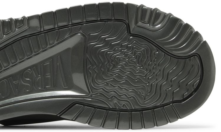 Versace Odissea Caged Rubber Medusa Sneaker Metallic Grey