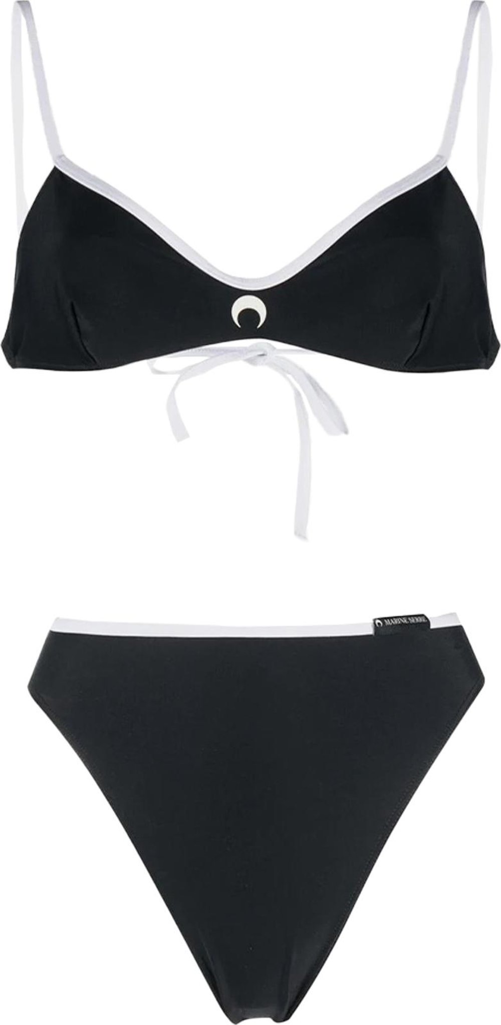 Buy Marine Serre Active Jersey Bikini Black T344ss23w 00 Goat 4717