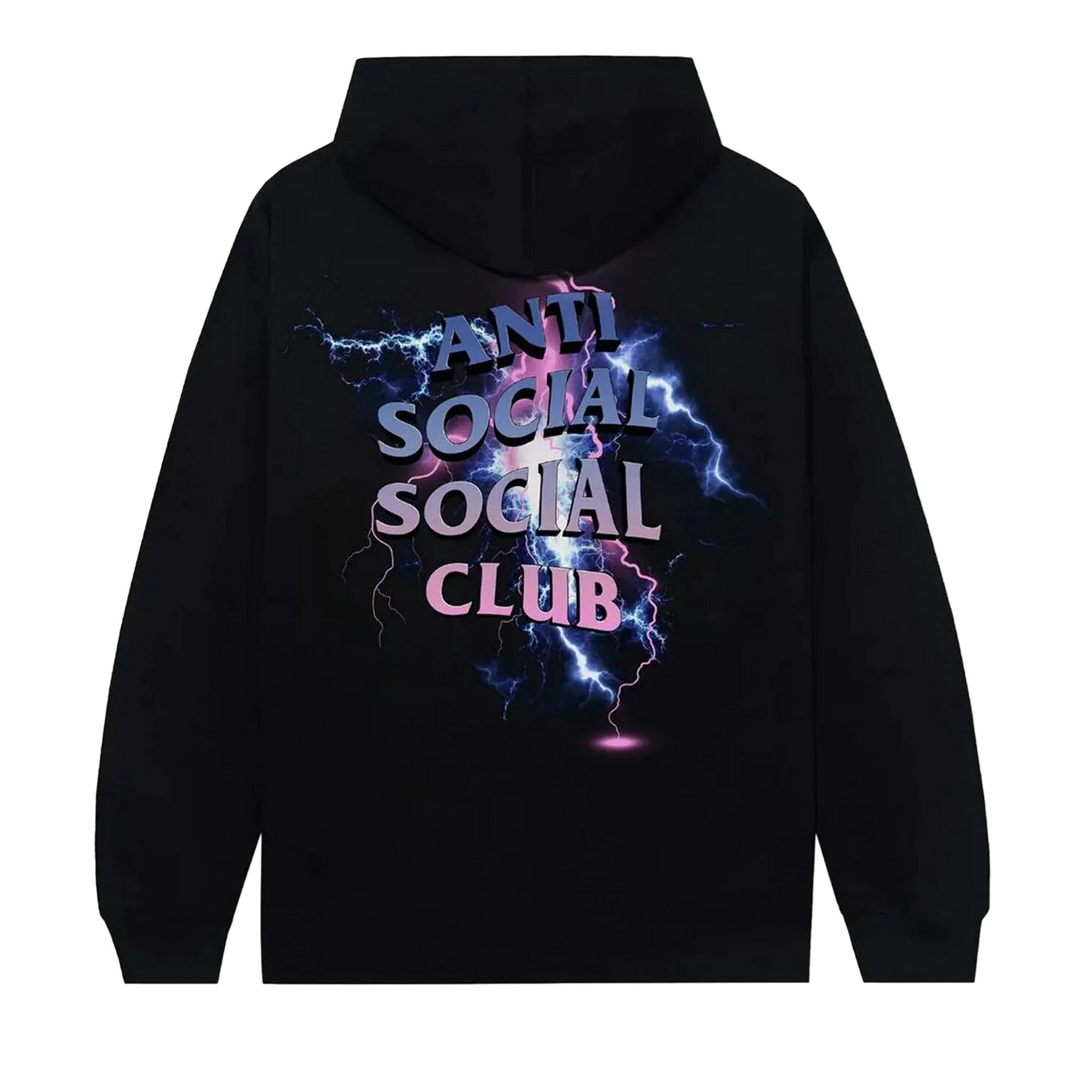 Buy Anti Social Social Club x Fragment Bolt Hoodie 'Black/Blue