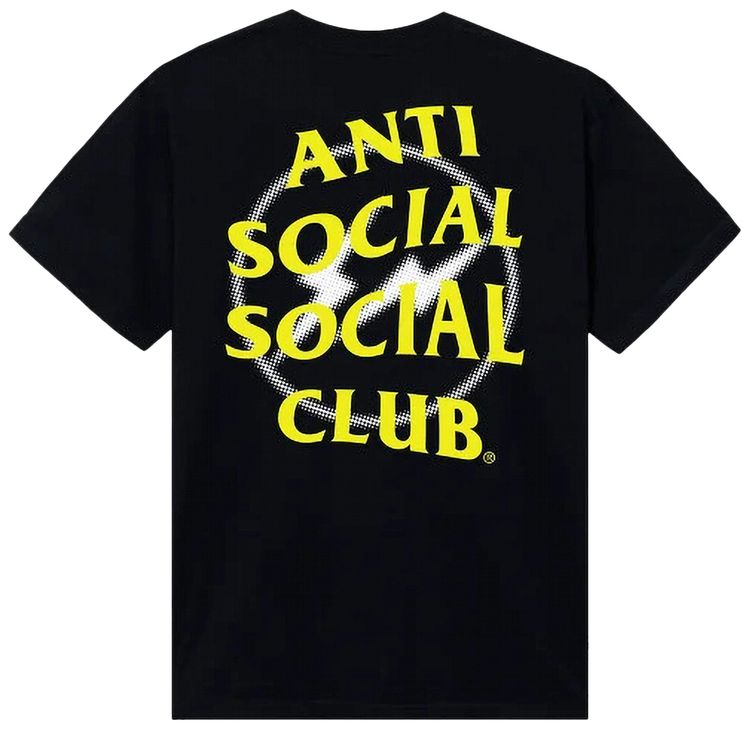 Anti Social Social Club x Fragment Half Tone Tee BlackYellow