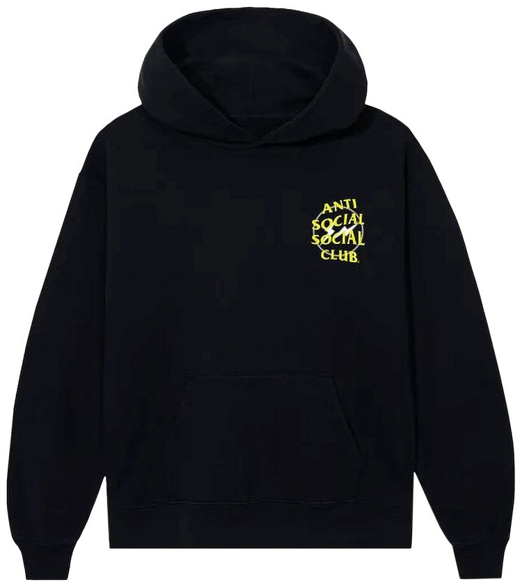 Anti Social Social Club x Fragment Half Tone Hoodie BlackYellow