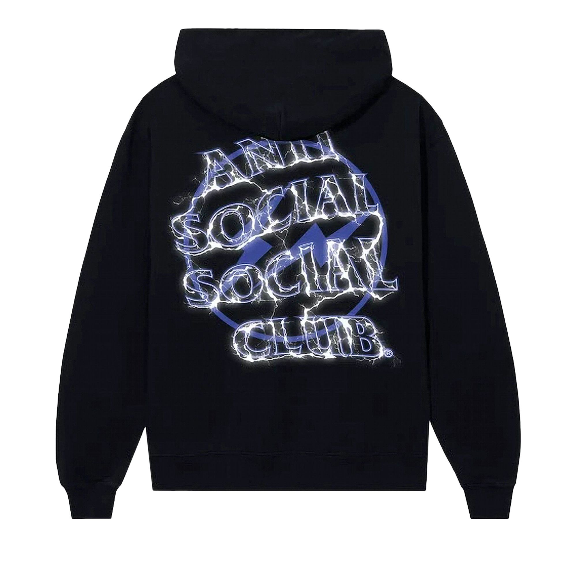 Buy Anti Social Social Club x Fragment Bolt Hoodie 'Black