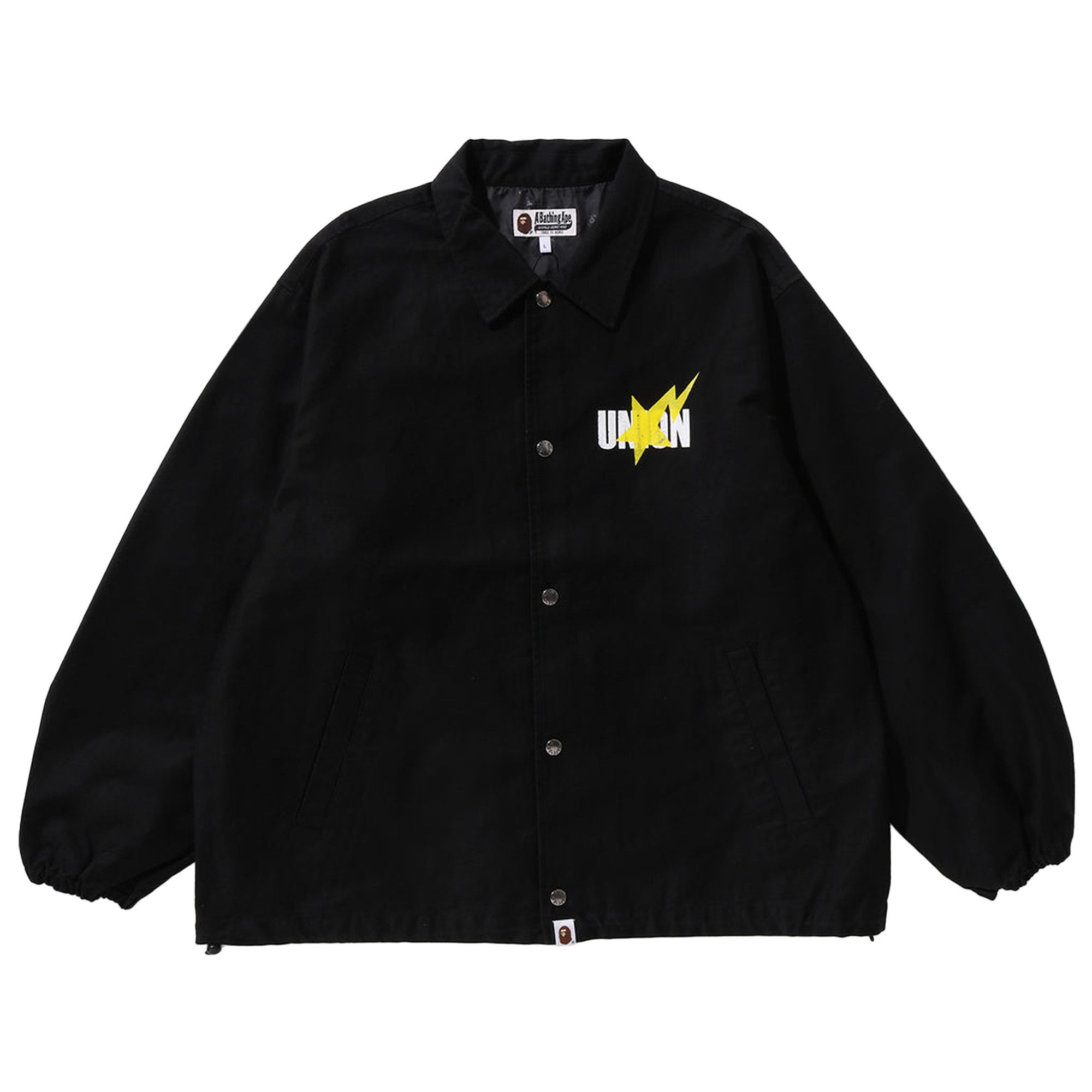 Buy BAPE x Union Pigment Dyed Coach Jacket Black 1J73 140 906 BLACK GOAT AU