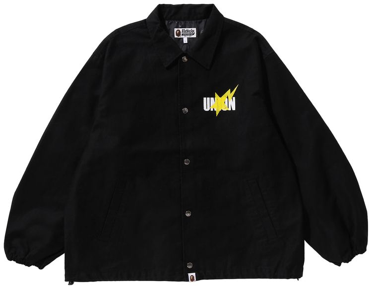 BAPE x Union Pigment Dyed Coach Jacket Black