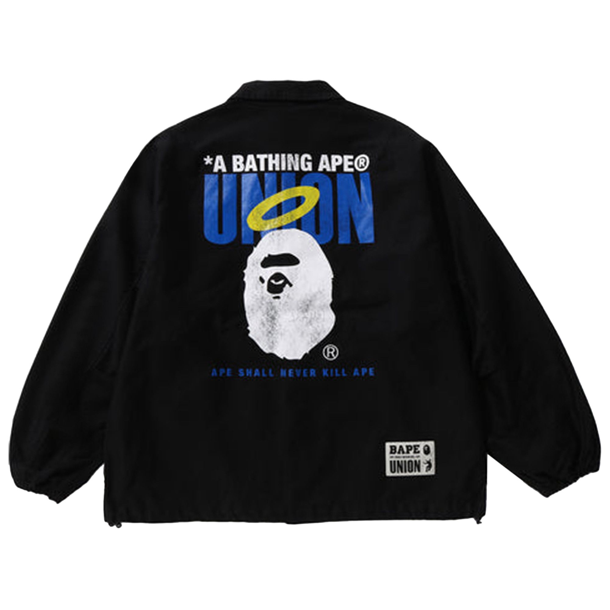 Buy BAPE x Union Pigment Dyed Coach Jacket Black 1J73 140 906 BLACK GOAT AU