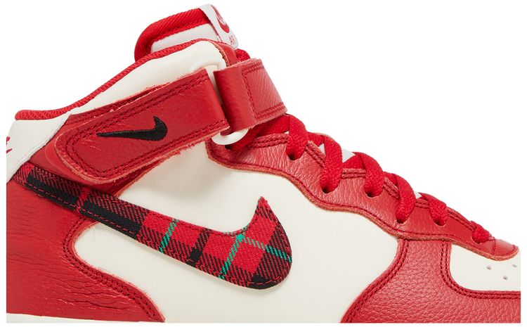 Nike Air Force 1 Mid 07 LX Red Plaid