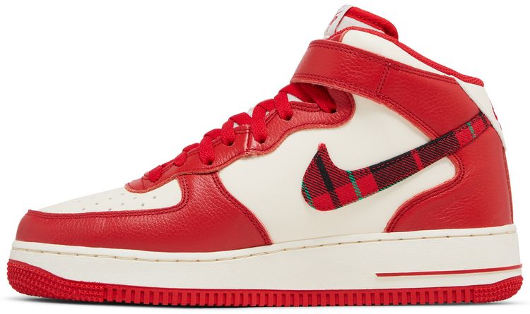 Nike Air Force 1 Mid 07 LX Red Plaid
