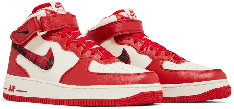 Nike Air Force 1 Mid 07 LX Red Plaid