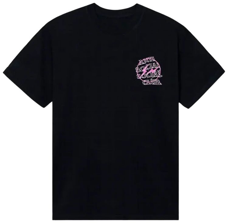 Anti Social Social Club x Fragment Bolt Tee BlackPink