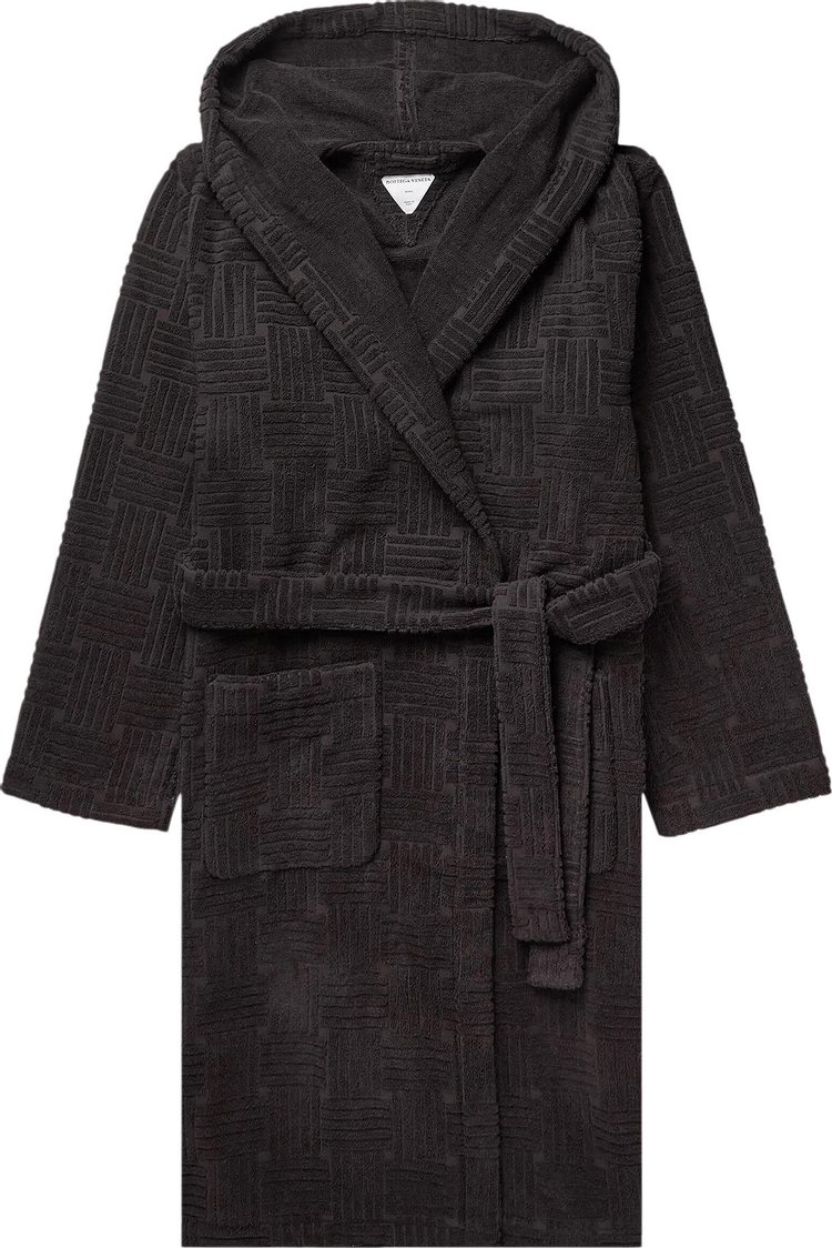 Bottega Veneta Patterned Bathrobe Brown