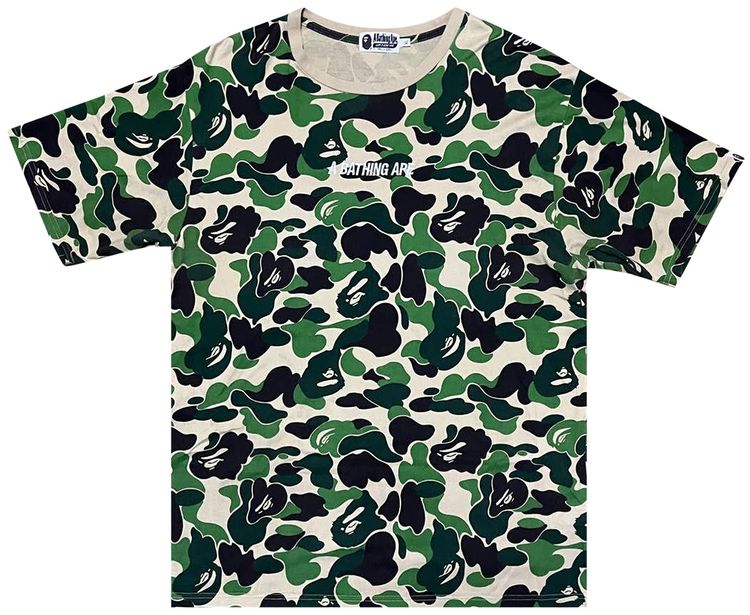 BAPE ABC Camo T Shirt WhiteGreen