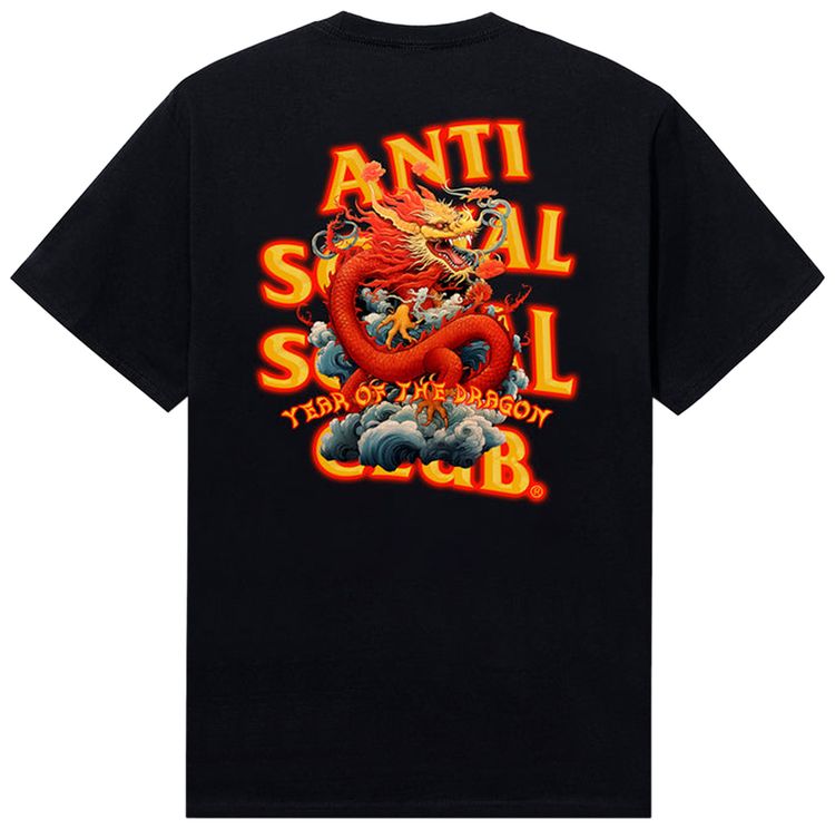 Anti Social Club Hoodie With Chinese Dragon ASSC Chinese Dragon