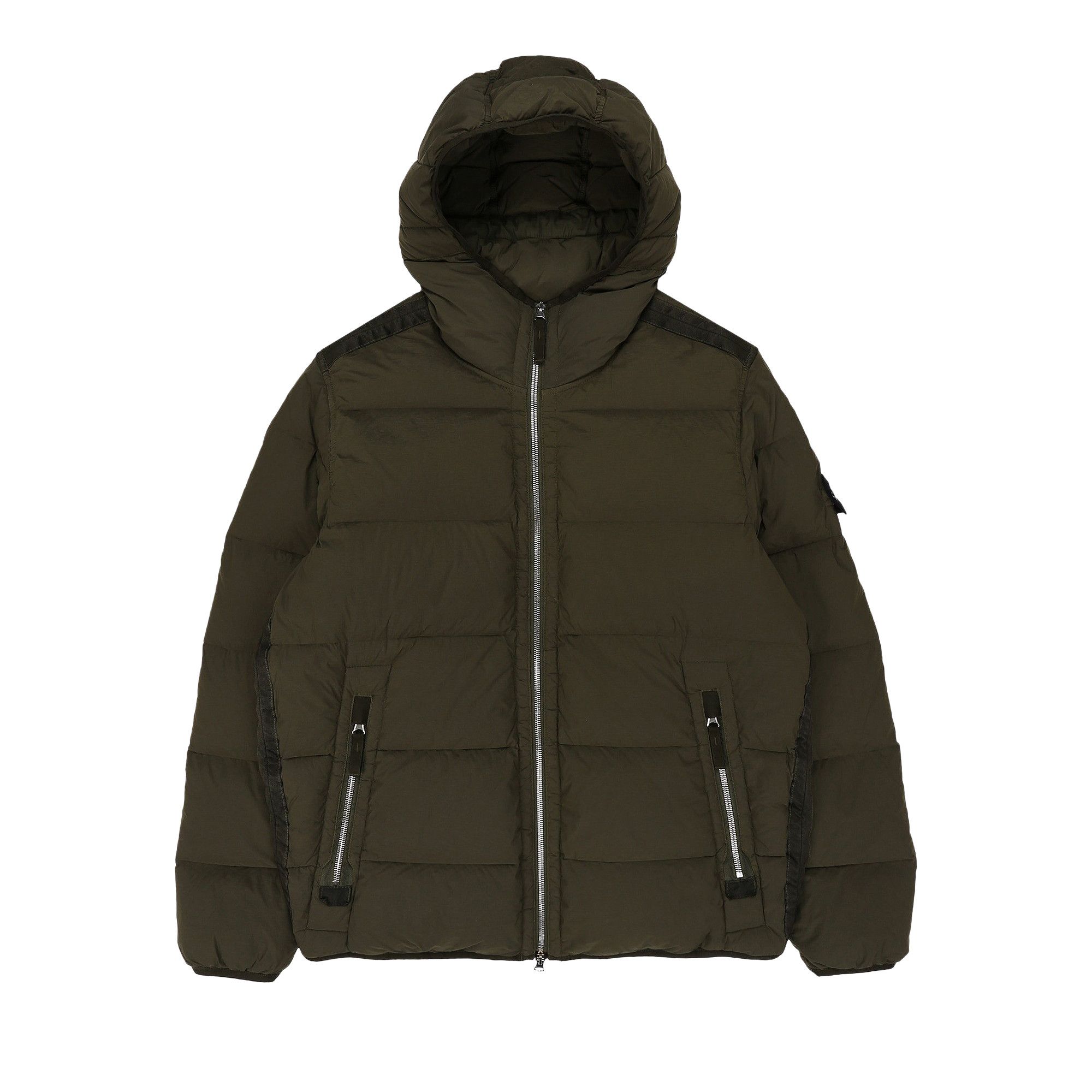 Feather hooded coat on sale