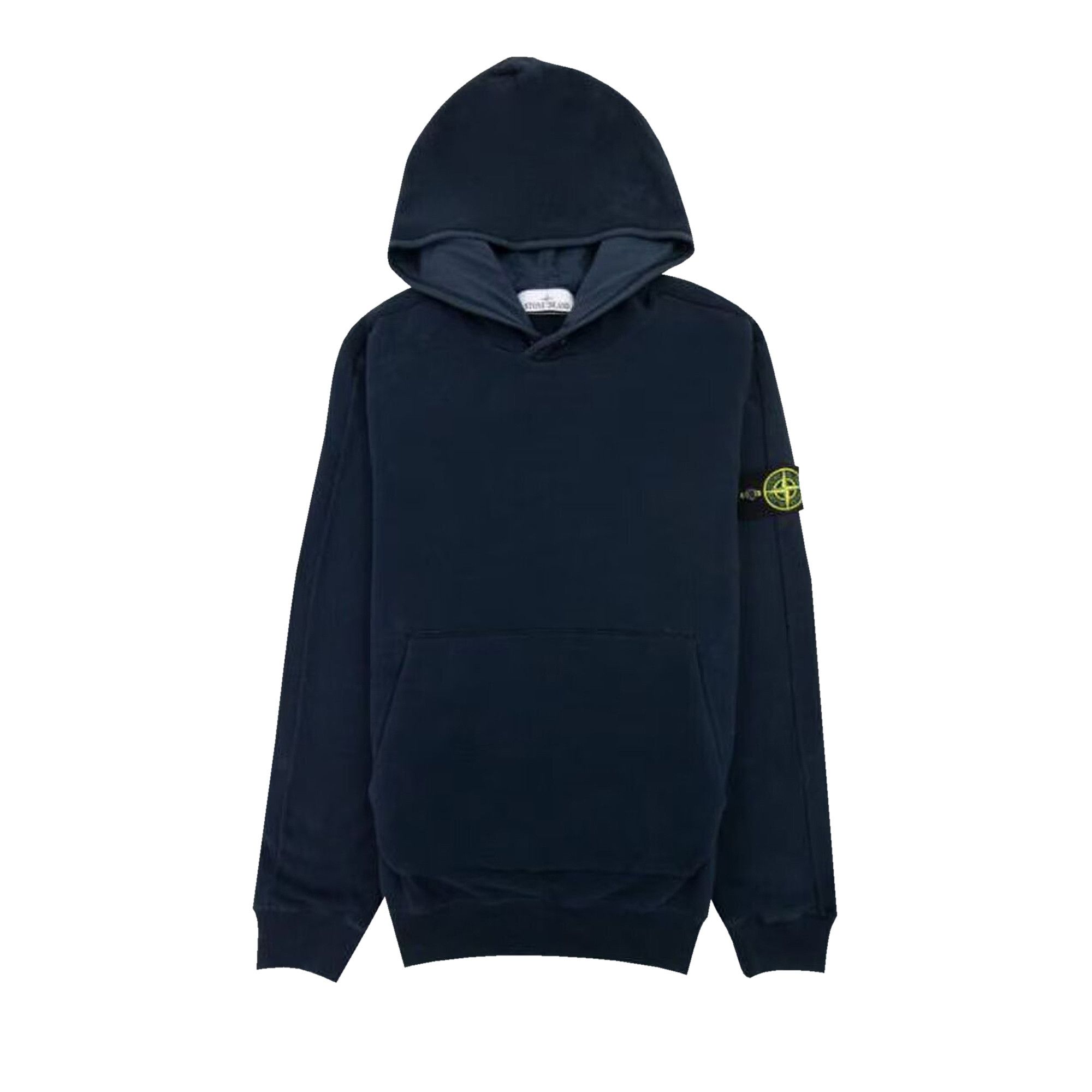 Stone island navy hoodie discount