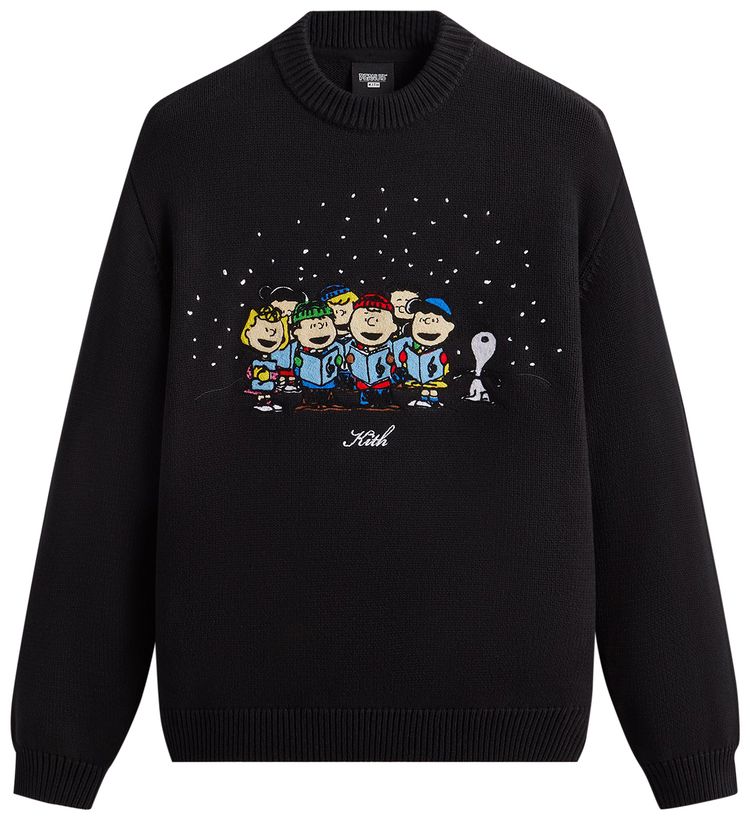 Kith For Peanuts Christmas Carol Sweater Black