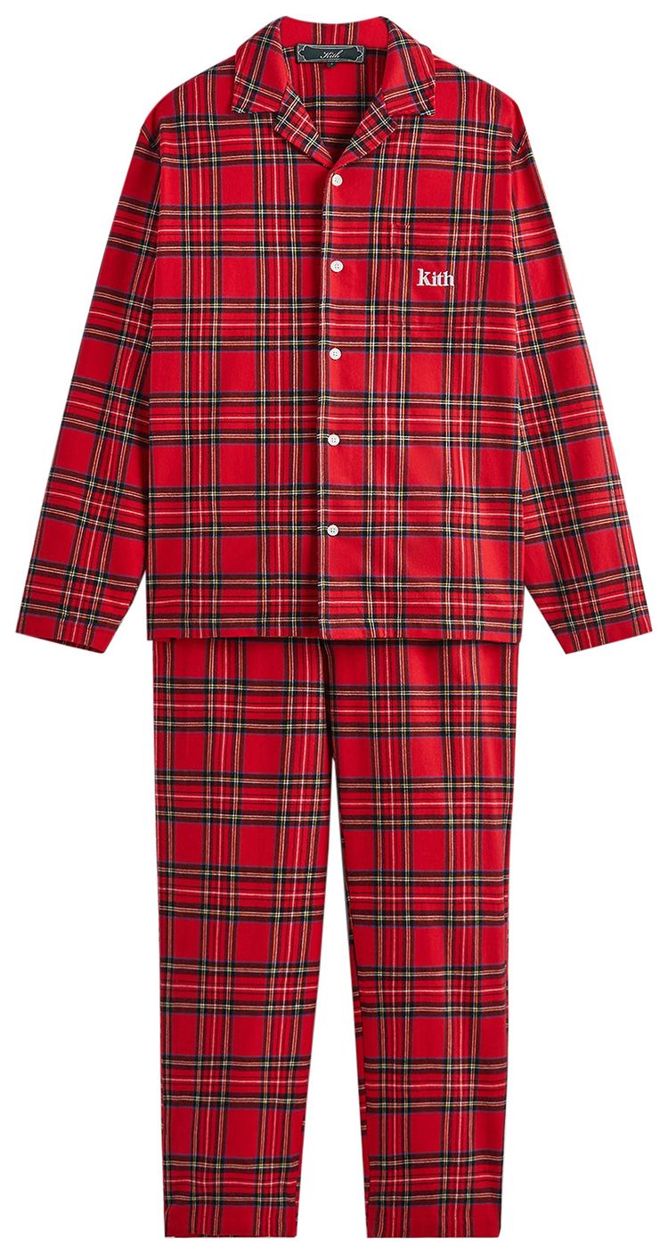 Kith Brushed Plaid Pajama Set Present