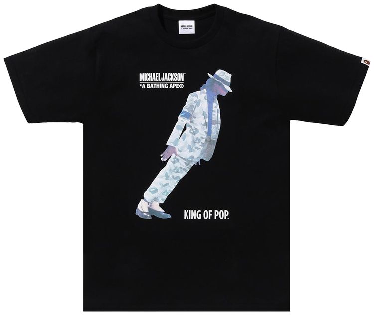 BAPE x Michael Jackson Tee Black