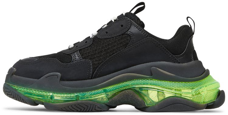 Balenciaga Wmns Triple S Black Yellow Fluo