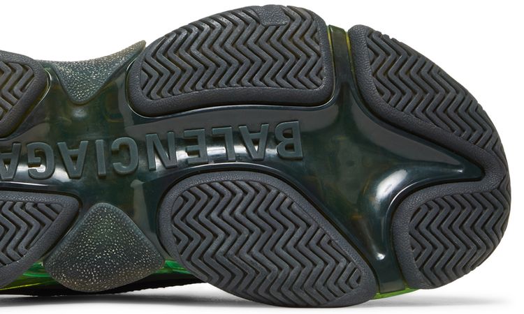 Balenciaga Wmns Triple S Black Yellow Fluo