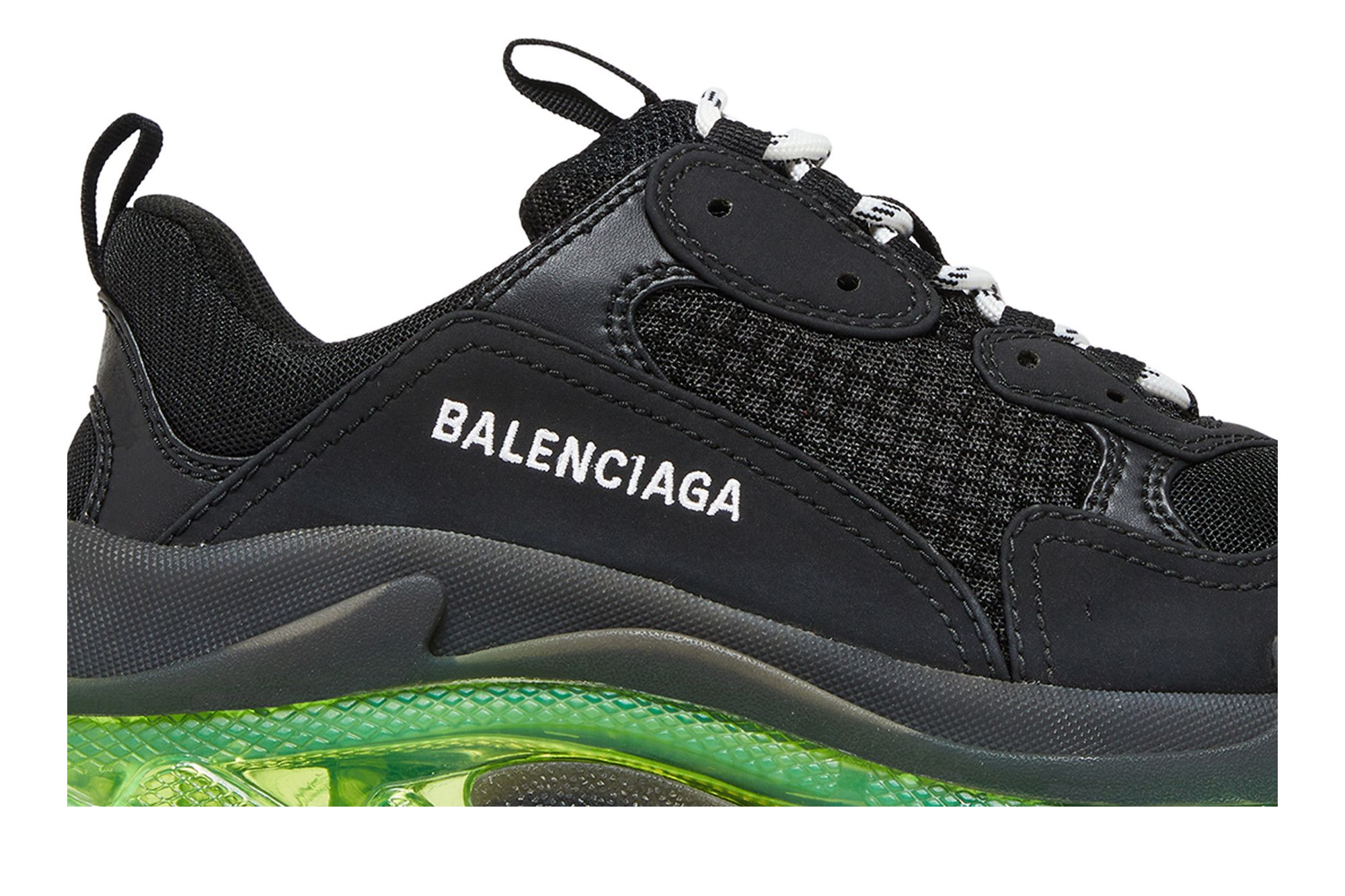Buy Balenciaga Wmns Triple S Black Yellow Fluo 544351 W09ON 1047 GOAT AU