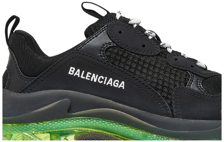 Balenciaga Wmns Triple S Black Yellow Fluo