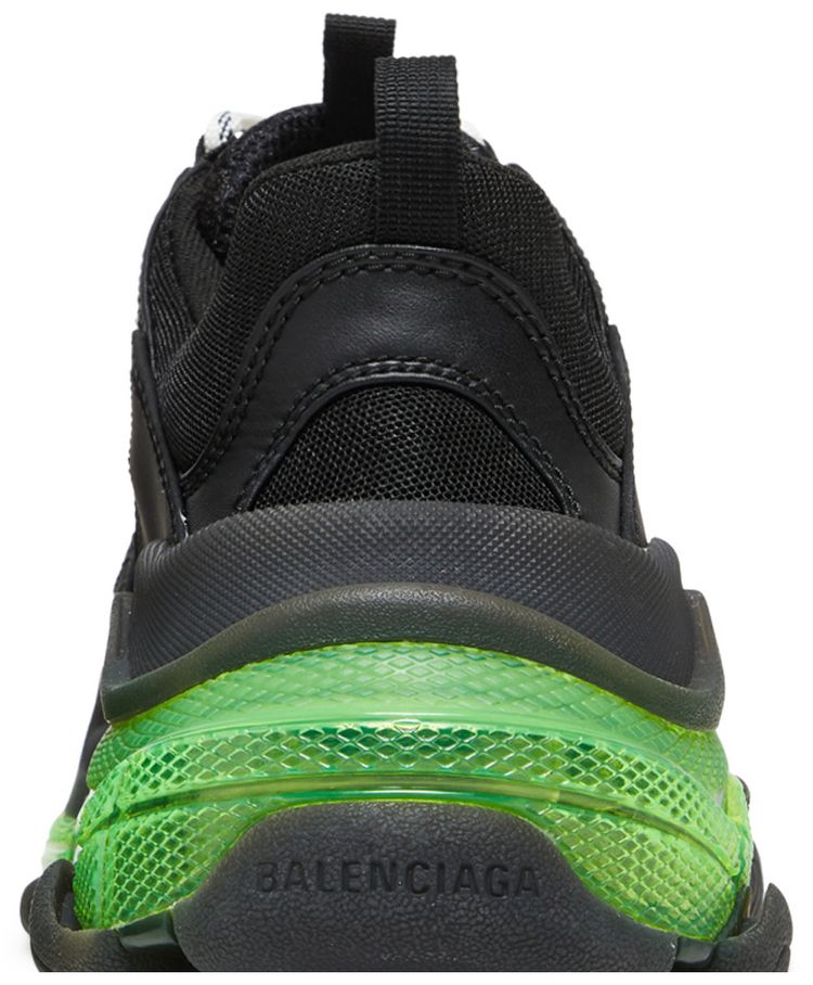 Balenciaga Wmns Triple S Black Yellow Fluo