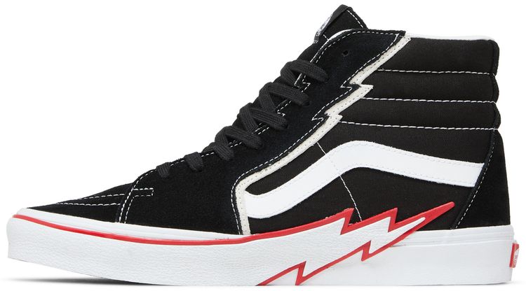 Vans Sk8 Hi Bolt   Black Racing Red