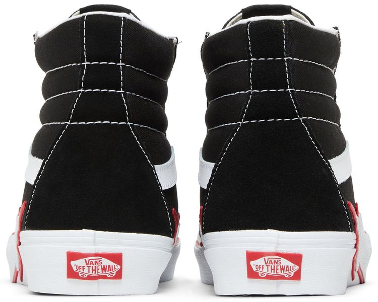 Vans Sk8 Hi Bolt   Black Racing Red