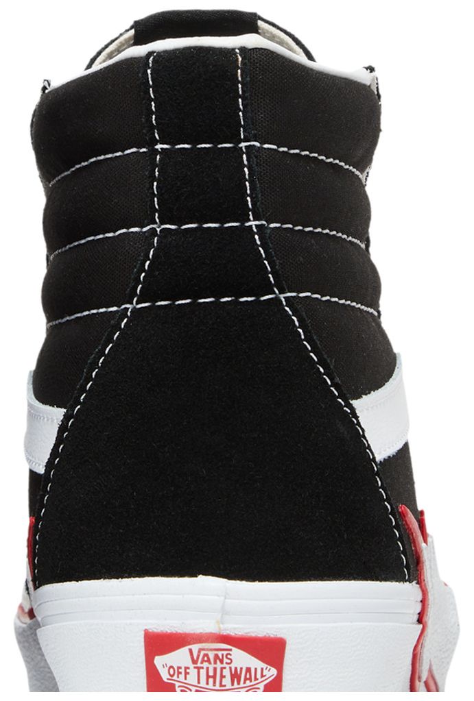 Vans Sk8 Hi Bolt   Black Racing Red