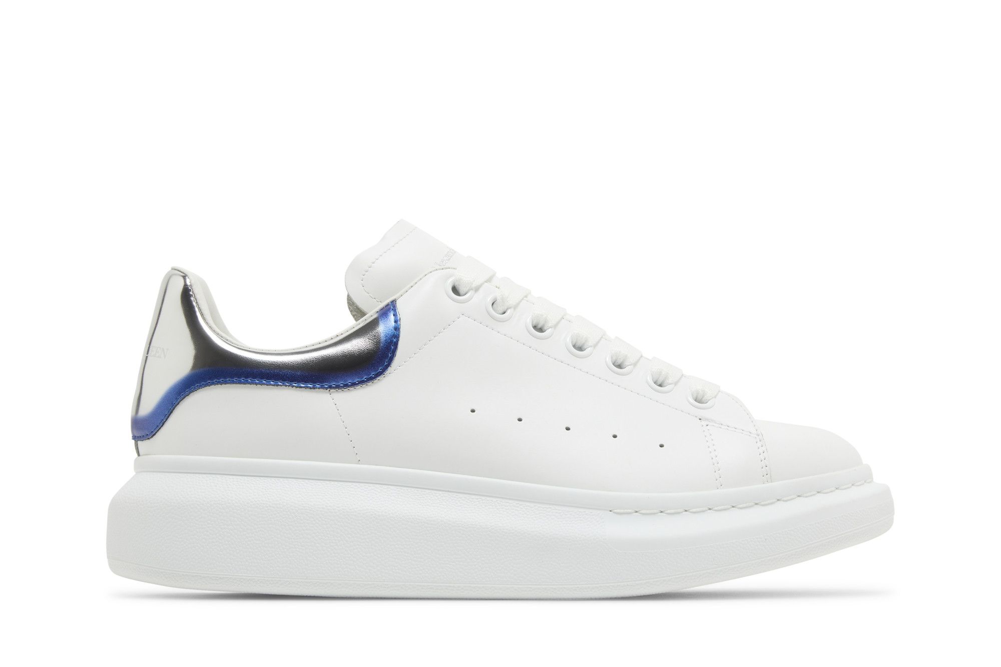 【送料&関税込】Alexander McQueen White/silver Oversize Snea Women's Oversized Sneaker in White | McQueen US