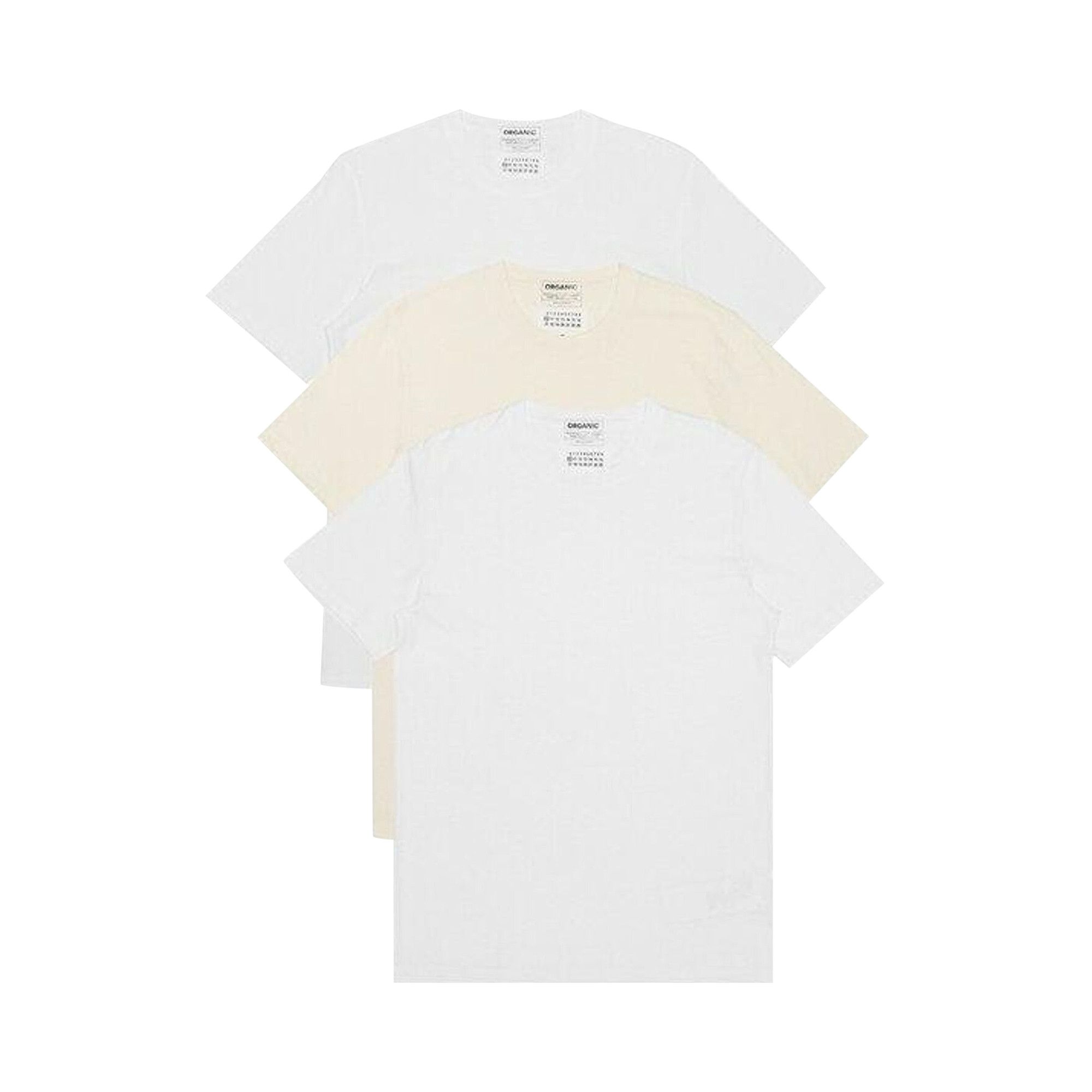 Buy Maison Margiela T-Shirt (3 Pack) 'White/Ivory