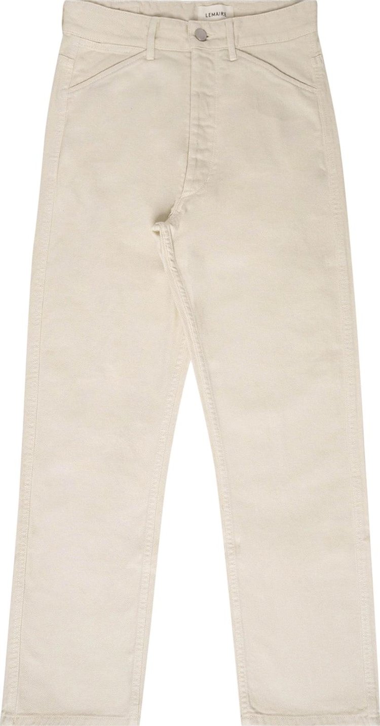 Lemaire Curved 5 Pocket Pants 'Clay White'