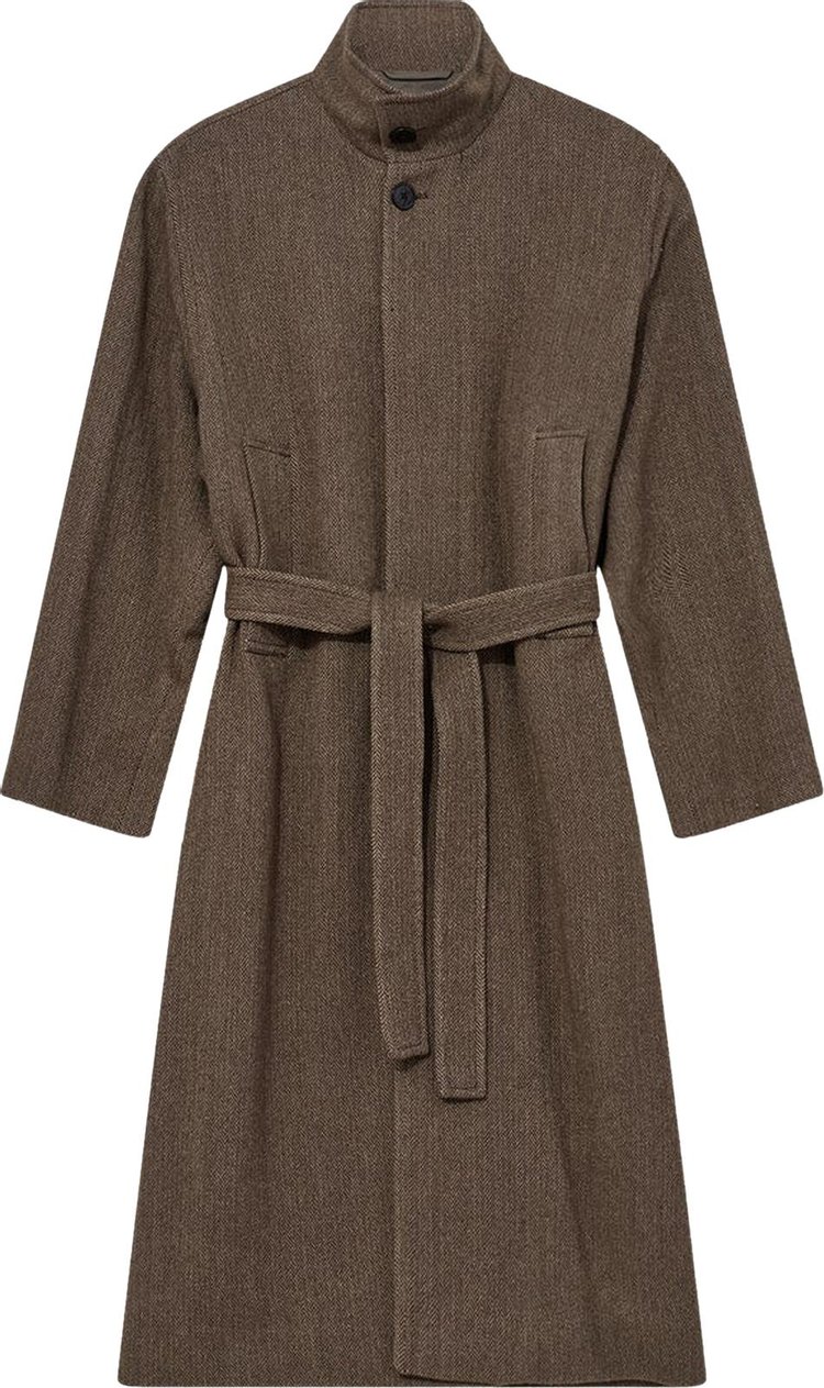 Lemaire Bathrobe Coat 'Dark Brown/Beige'