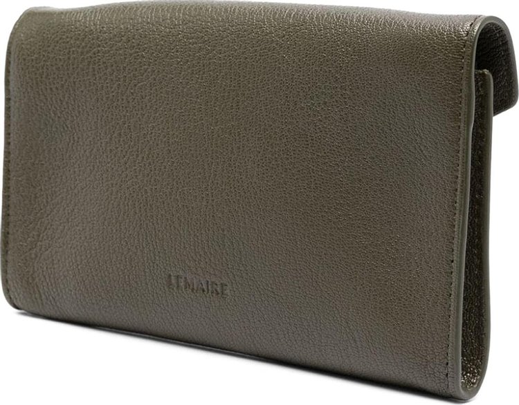 Lemaire Enveloppe Continental Wallet Pesto