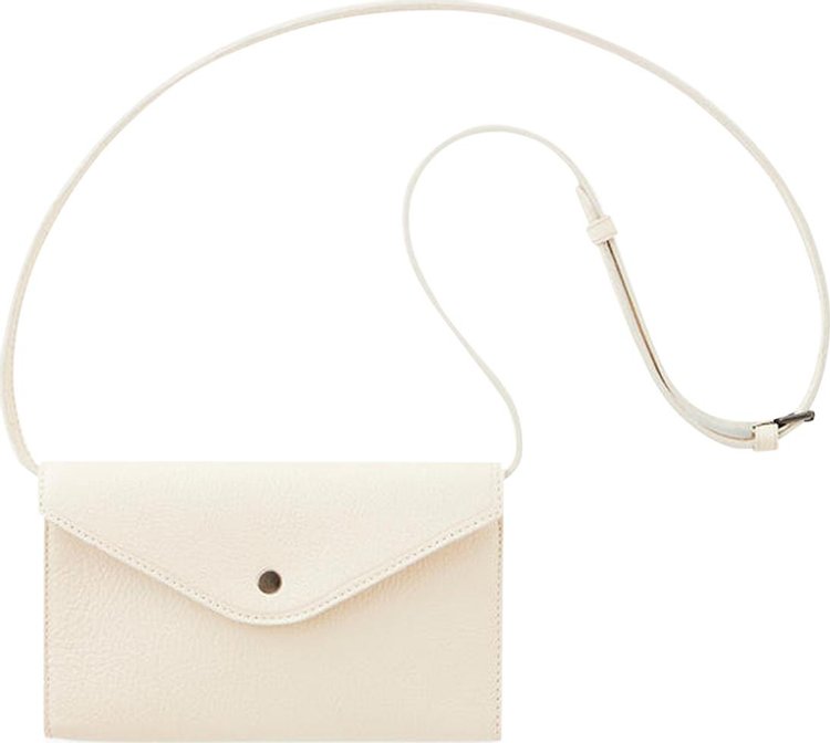 Lemaire Enveloppe Continental Wallet Light Cream