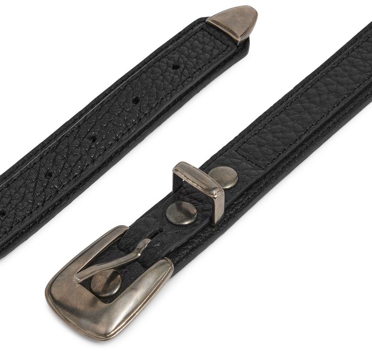 Lemaire Minimal Western Belt Black