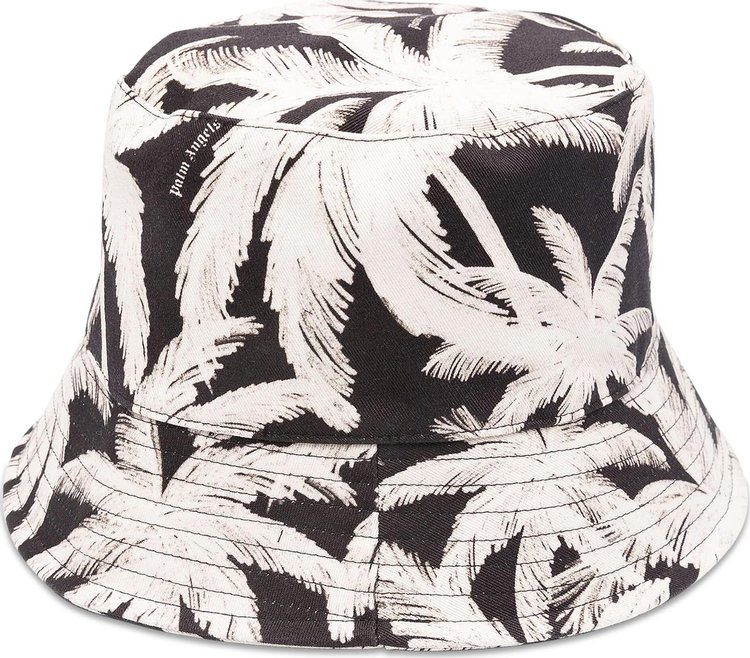 Palm Angels All Over Palms Bucket Cap 'Black/Off White'