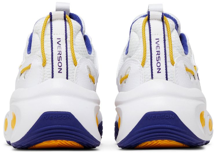 Reebok Solution Mid White Purple Gold