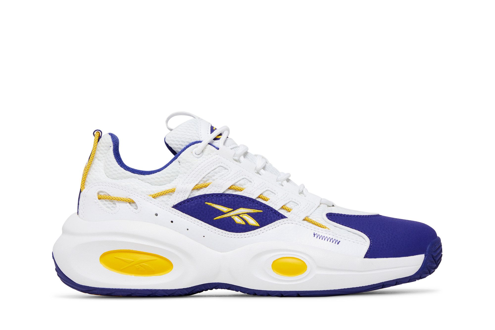 Purple and gold reebok top