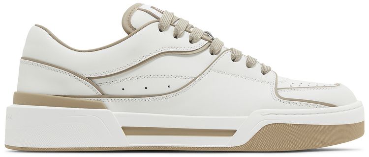 Dolce  Gabbana New Roma Low Bianco Taupe