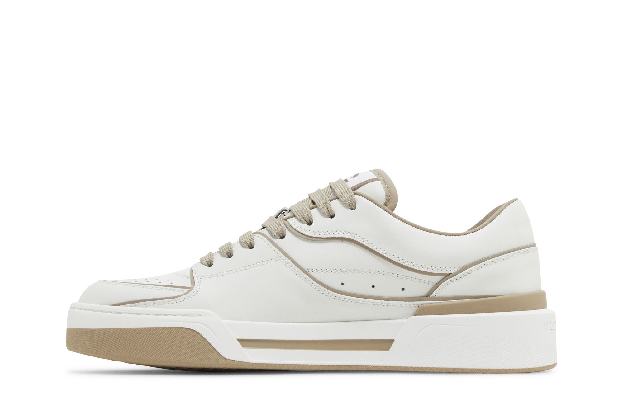 【関税込み】Dolce&Gabbana ベージュ New Roma スニーカー Dolce & Gabbana New Roma Padded Sneakers | Neutrals | FARFETCH