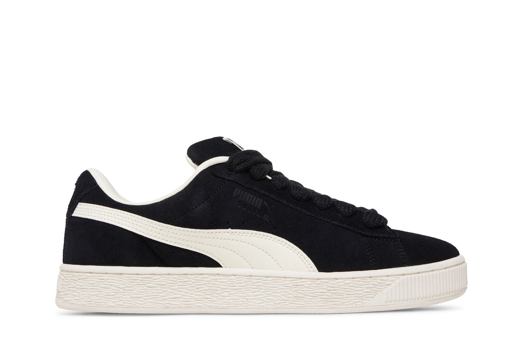 Puma suede black gold white cheap