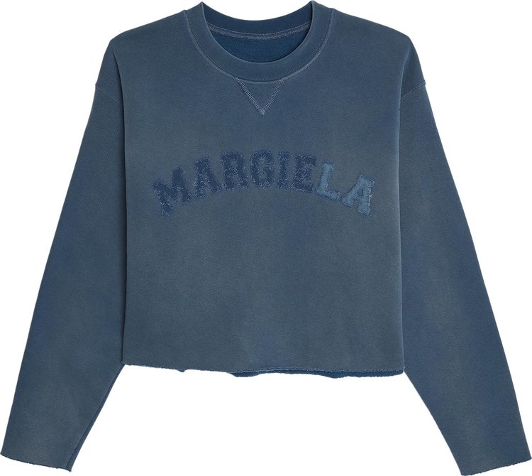 Maison Margiela Logo Faded Sweatshirt 'Blue'