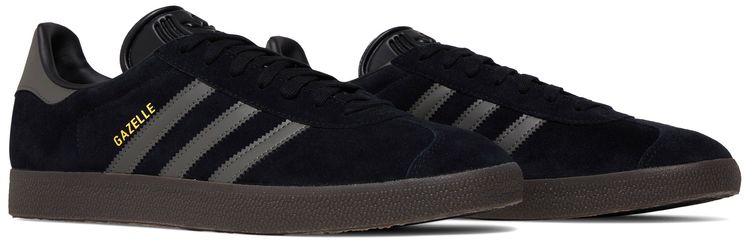 Adidas Gazelle Black Gold Metallic Gum