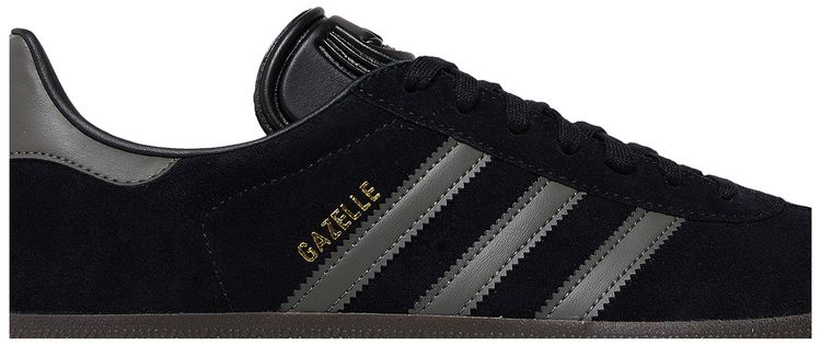 Adidas Gazelle Black Gold Metallic Gum