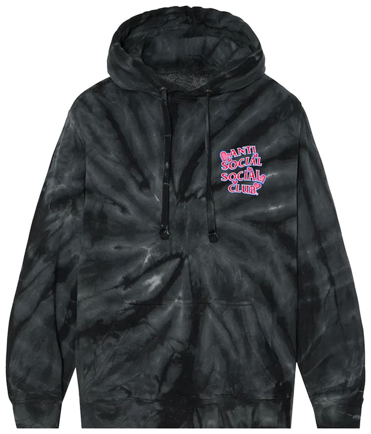 Anti Social Social Club Gelasius Hoodie Black Tie Dye