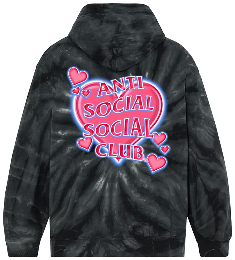Anti Social Social Club Gelasius Hoodie Black Tie Dye
