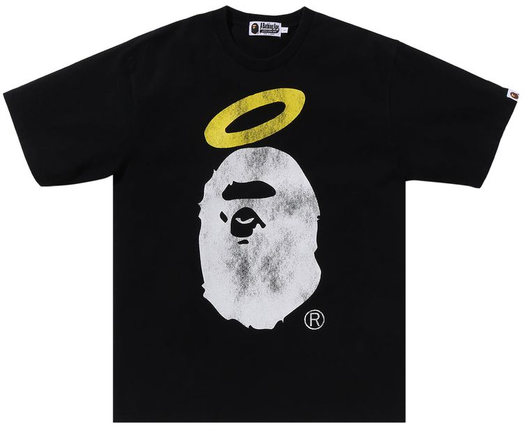 BAPE x Union Pigment Dyed Ape Head Tee Black