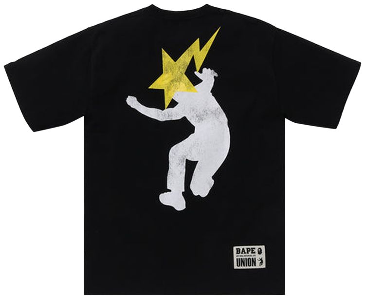 BAPE x Union Pigment Dyed Ape Head Tee Black