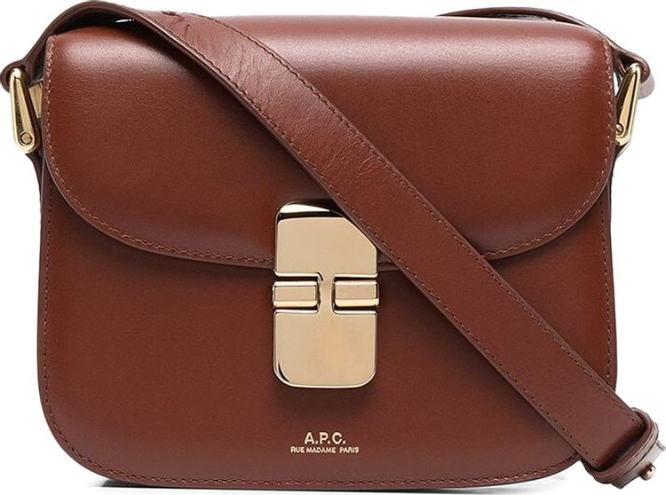 A.P.C. Mini Grace Shoulder Bag 'Hazelnut'